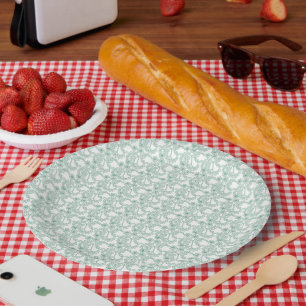 Colourful wrapping paper with a repeating pattern plate