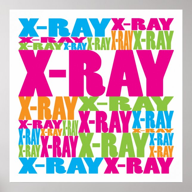 Colourful X-Ray Poster (Front)