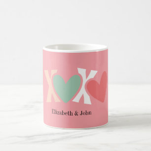 Colourful "XOXO" Valentine's Day    Coffee Mug