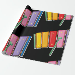 Colourful Xylophone Wrapping Paper