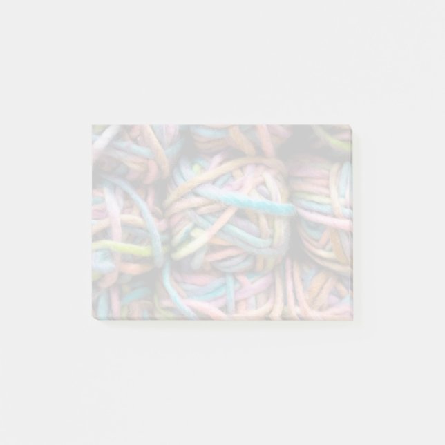 Colourful Yarn Post-it Notes (Front)