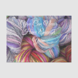 Colourful Yarn Skeins for Knitting, Crochet  Tissue Paper
