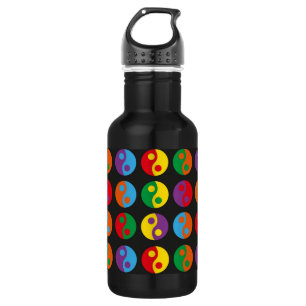 Colourful Yin Yangs 532 Ml Water Bottle