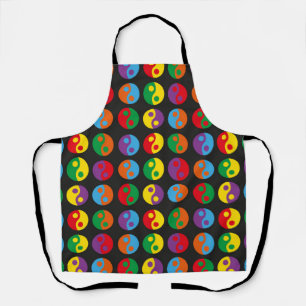 Colourful Yin Yangs  Apron