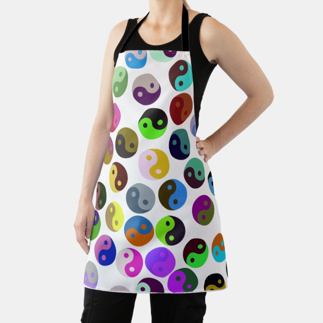 Colourful Ying Yang Pattern Apron (Insitu)