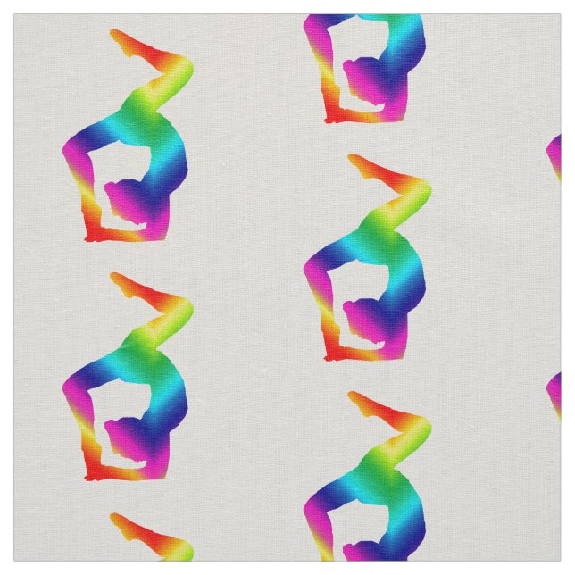 Colourful Yoga Art Fabric (Swatch)