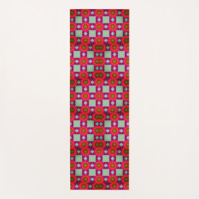Colourful  yoga mat (Front)