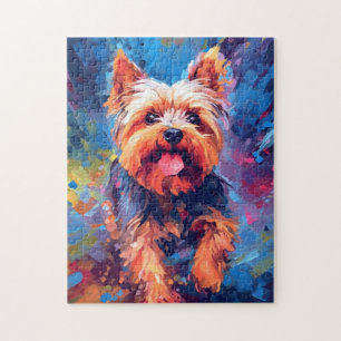 Colourful Yorkshire Terrier Jigsaw Puzzle