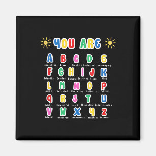 Colourful You Are Letters Alphabet Learn Abcs Teac Magnet