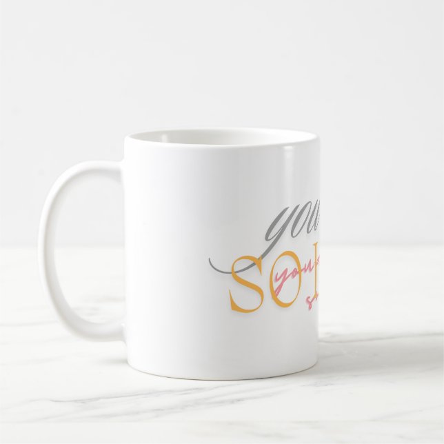 colourful you are so loved coffee mug (Left)