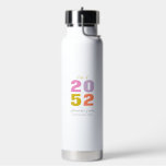 Colourful Your Name Custom Graduation Gift Water Bottle<br><div class="desc">Celebrate your loved one's special event with this custom water bottle. This design features stylish typography " Class of 20YY(your graduation year)" with custom text. Perfect personalised gift for graduation day! More designs available at my shop BaraBomDesign.</div>