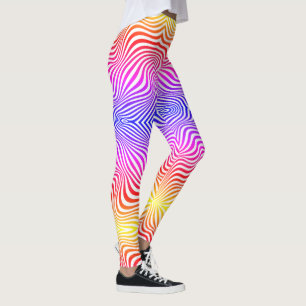 Colourful zebra print  leggings