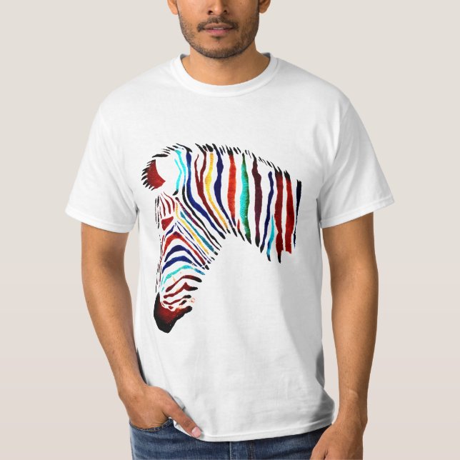 Colourful Zebra Shirt (Front)