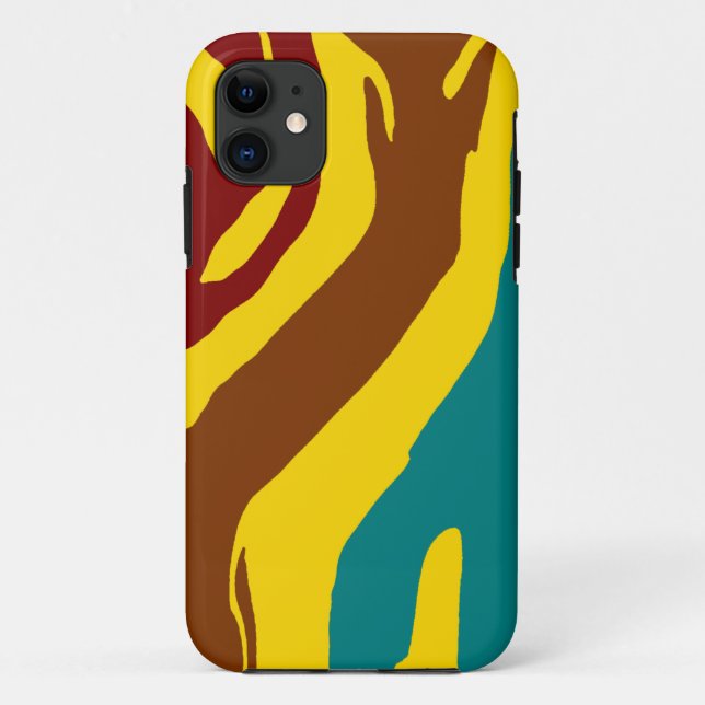 Colourful zebra stripes Case-Mate iPhone case (Back)