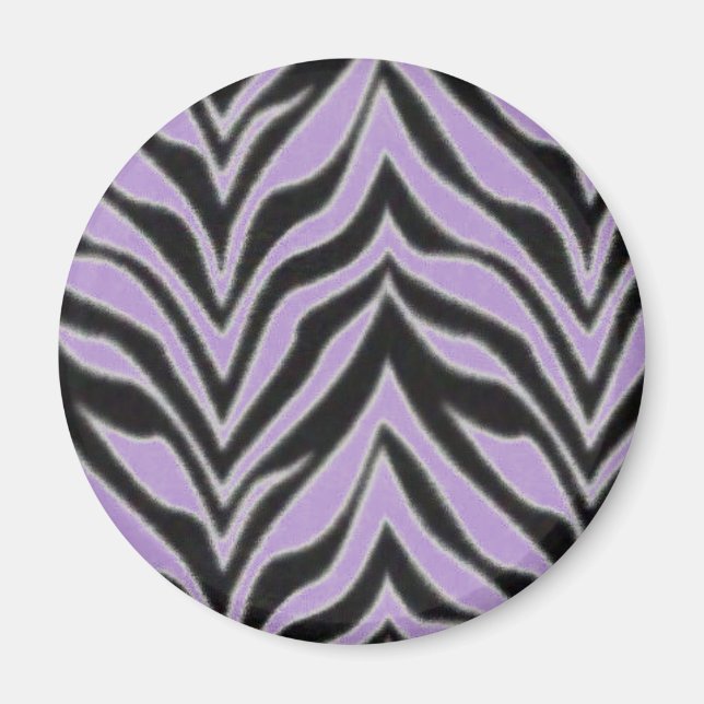 Colourful zebra stripes magnet (Front)