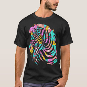 Colourful Zebra T-Shirt