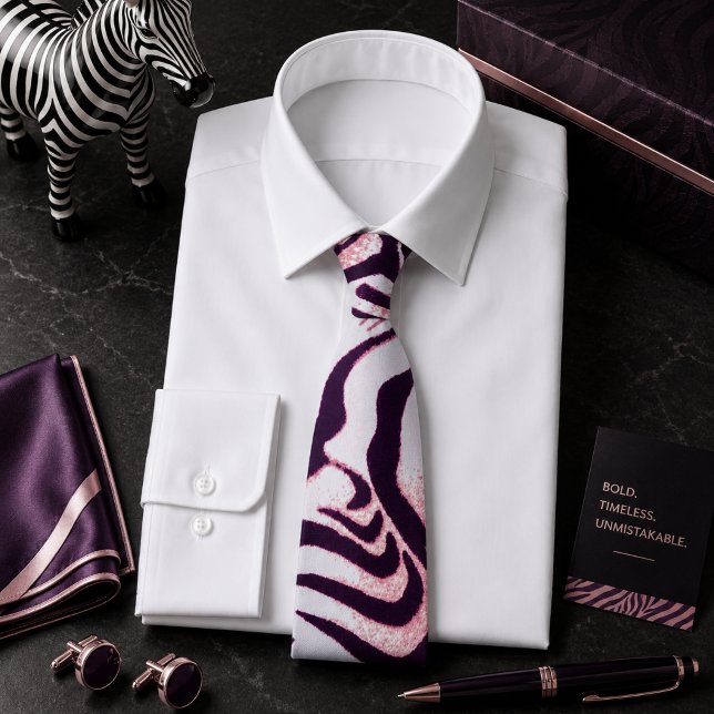Colourful Zebra Wild Animal Pattern Tie (Creator Uploaded)