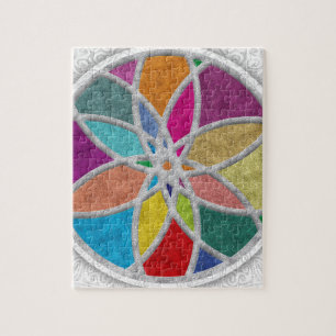 Colourful Zen Mandala Jigsaw Puzzle