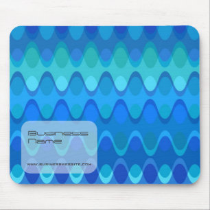 Colourful Zig Zag Waves Modern Abstract Pattern Mouse Pad
