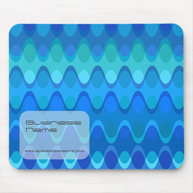 Colourful Zig Zag Waves Modern Abstract Pattern Mouse Pad (Front)