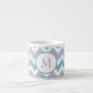 Colourful Zigzag Chevron Espresso Cup
