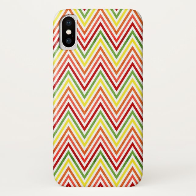 Colourful Zigzag Chevron Pattern Case-Mate iPhone Case (Back)