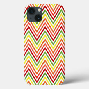 Colourful Zigzag Chevron Pattern iPhone 13 Case