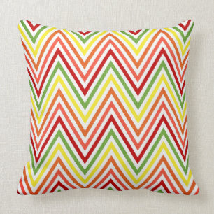 Colourful Zigzag Chevron Pattern Cushion