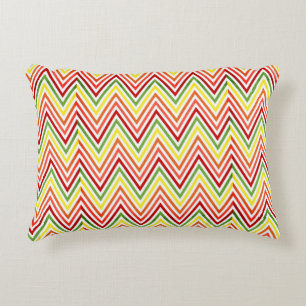 Colourful Zigzag Chevron Pattern Decorative Cushion