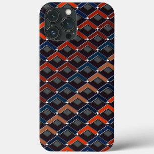 Colourful zigzag Karo-steps Case-Mate iPhone Case
