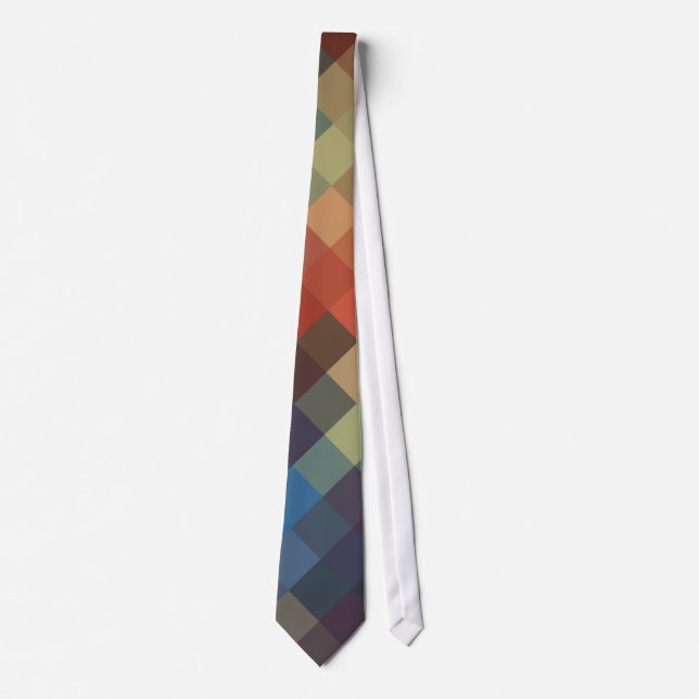 Colourful Zigzag Seamless Pattern 2 Tie (Front)
