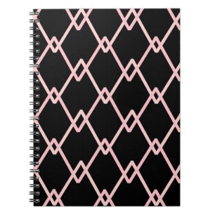 Colourful zigzag striped pattern background. Illus Notebook