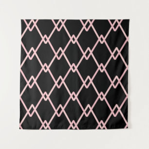 Colourful zigzag striped pattern background. Illus Tapestry