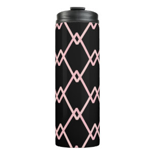 Colourful zigzag striped pattern background. Illus Thermal Tumbler