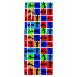 Colourful Zombies Pattern Wine Gift Bag