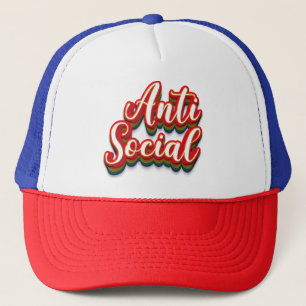 Colourfully Anti Social Trucker Hat