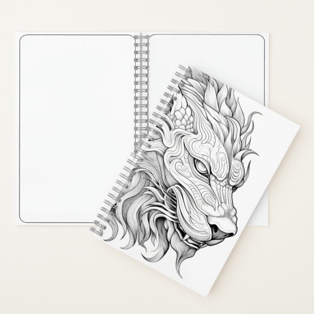 Colouring Art Pad, Notebook Cover, Drawing Pad (Inside)