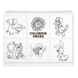 colouring book calendar