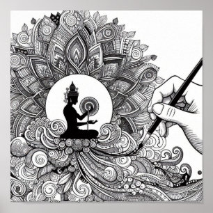 Colouring Book Gifts - Colourist Artist Painter Poster