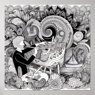 Colouring Book Gifts - Colourist Artist Painter Poster