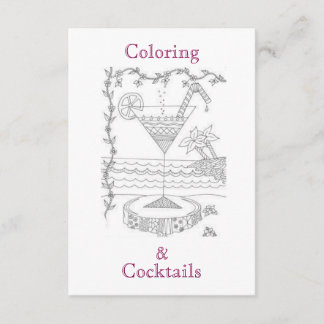 Colouring & Cocktails Girls Night Party Invitation