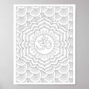 Colouring Crown Chakra Poster