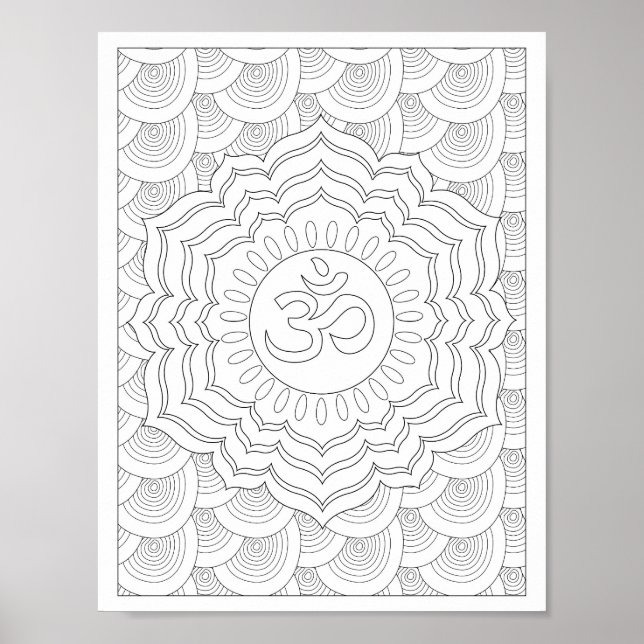 Colouring Crown Chakra Poster (Front)