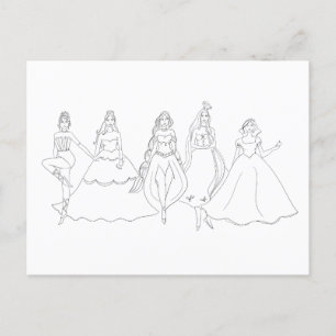 Colouring Holiday Postcard