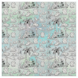 Colouring-in line-drawing Art for Wallpaper Fabric