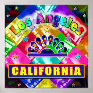 "Colouring Los Angeles 4" Poster