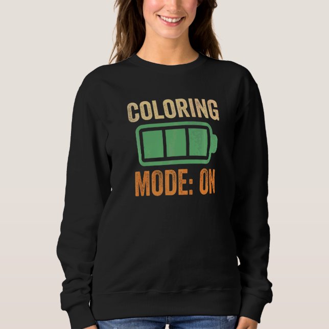 Colouring Mode On Battery Sweatshirt (Front)