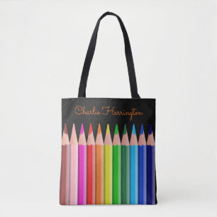 Colouring Pencils custom name bags