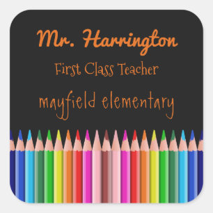 Colouring Pencils custom text stickers