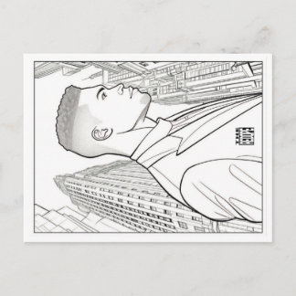 Colouring Post Card | Boss of Gotham